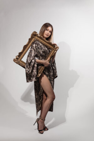 'Flirt' Animal Print Kimono